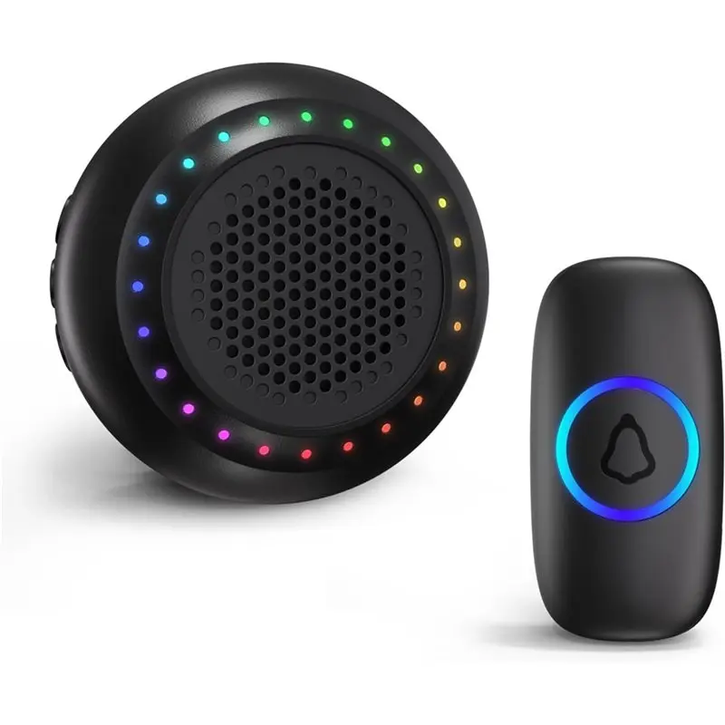 

ABKN-Waterproof Wireless Doorbell Button For Home Classroom Office Kids Room 1 Set For Teachers Classroom Doorbell