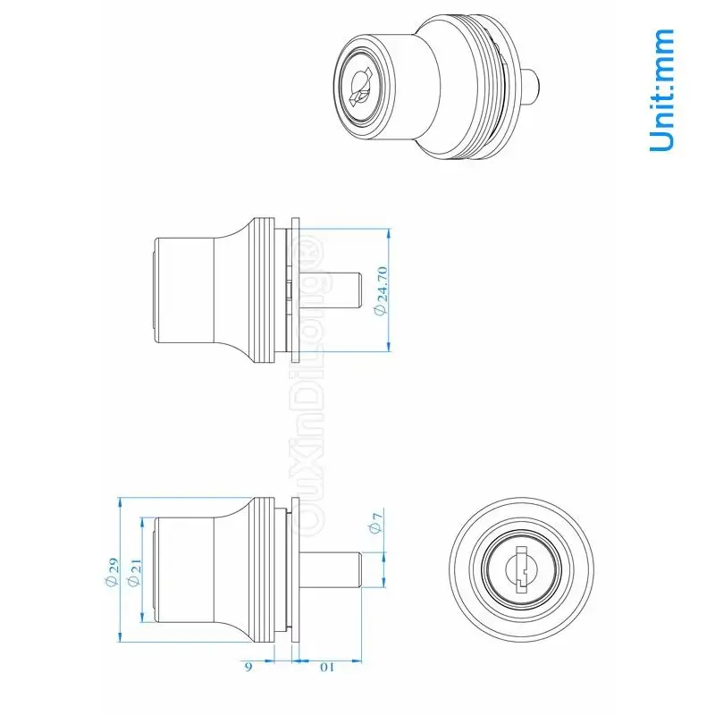 

10PCS Glass Locks Showcase Sliding Door Locks Glass Cabinet Locks for Glass Display Cases File Cabinets Keyed Alike FG1391
