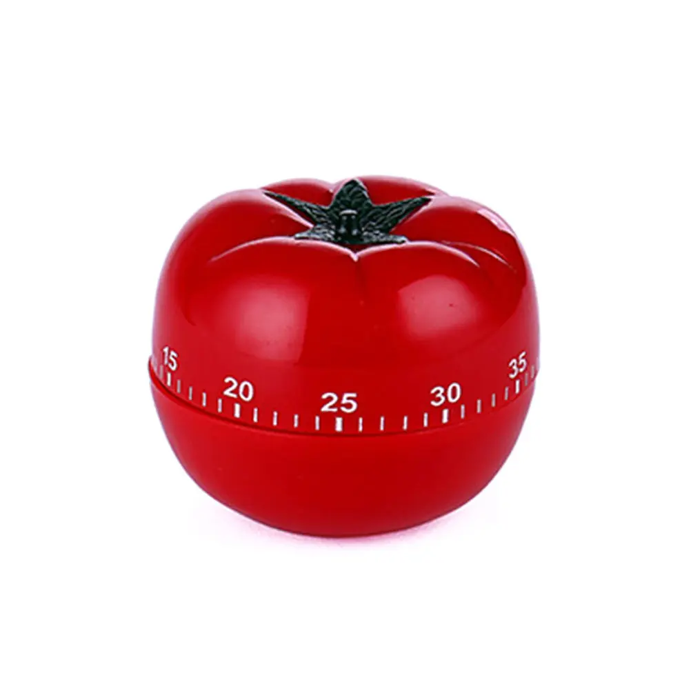 Large Size Mechanical Tomato Shape Kitchen Timer Household Countdown Timer Manual Cooking Timekeeper Kitchen Reminder Loud Alert