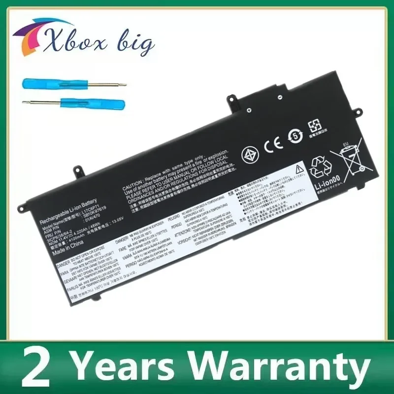 

01AV471 Laptop Battery For Lenovo ThinkPad X280 L17M6P71 L17L6P71 01AV470 01AV472 SB10K97617 SB10K976 L17C6P71