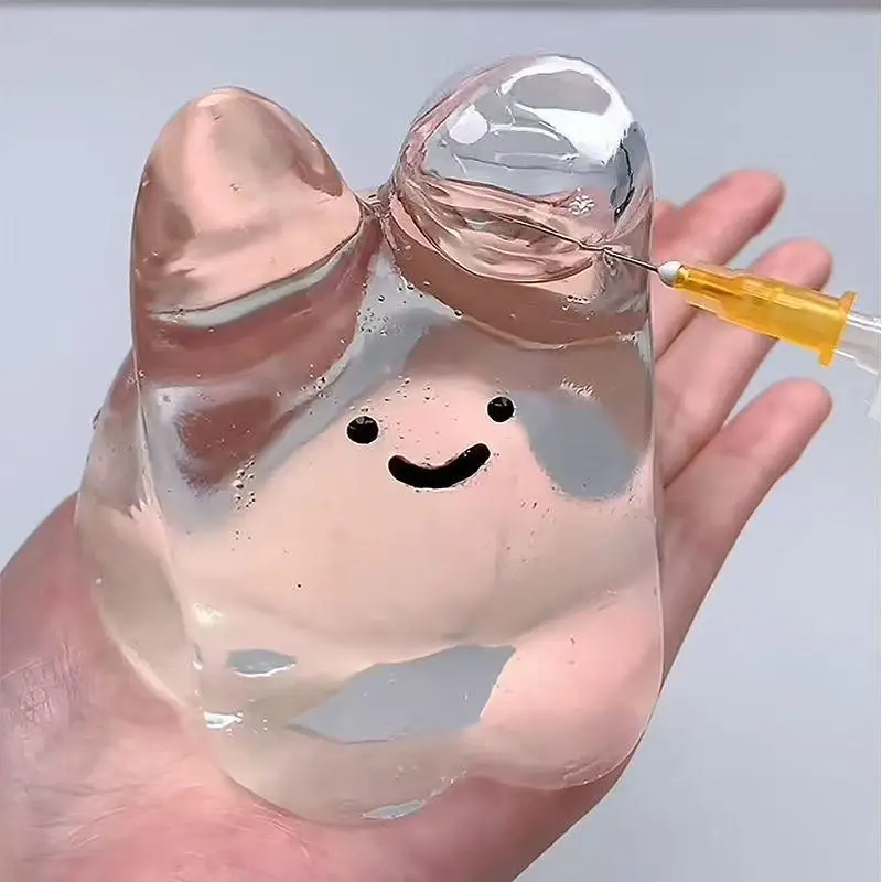 1 Piece Realistic Bubble Pinching Soft Squishy Toy Squeezing Acne Simulation Rabbit Squeeze Toys Gifts For Girls