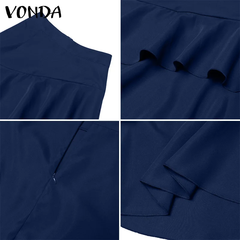 فوندا حجم كبير 5XL المرأة تنورة طويلة ماكسي موضة عالية الخصر تنحنح حفلة Jupes Faldas Saia أنيقة تكدرت سوينغ أسفل الشارع الشهير