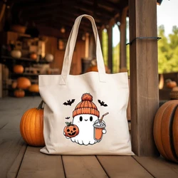 Bambini personalizzati Halloween Tote Bag dolcetto o scherzetto Tote Bag Halloween Kid Squad Totes bambini Halloween Tote Bag Candy Tote Bags