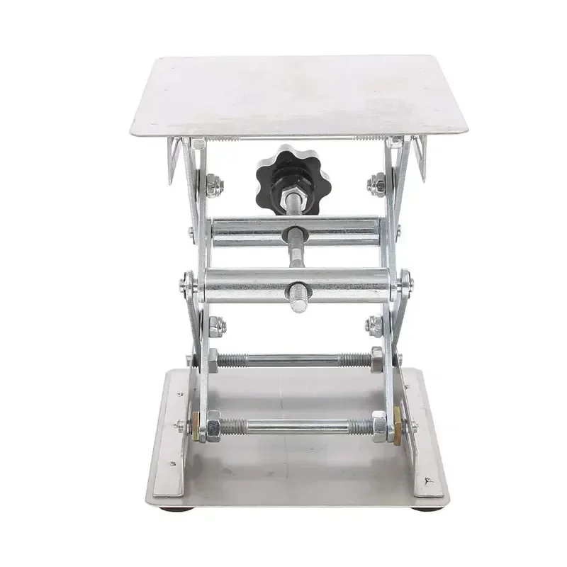 150mm Stainless Steel Router Lift Table Woodworking Engraving Lab Lifting Stand Rack Lift Platform for Cutting Wood