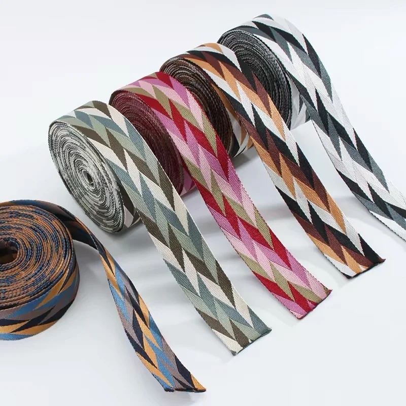 

1/2/5Yards 50mm Canvas Ribbon Elegant Business Simple Style Contrast Multicolor Gift Wrapping Webbing Luggage Strap Accessories