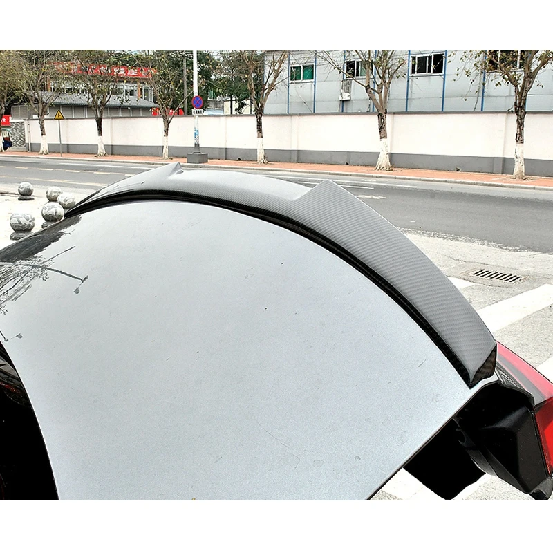 

FOR Audi A6 C8 M4 Style Carbon Fiber Rear Spoiler Trunk Wing 2019-2022 FRP glossy black Forged carbon