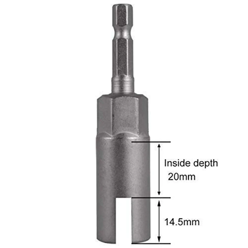 VEHO-2 Pack Deep Power Wing Nut Driver, Slot Wing Nuts Drill Bit Socket, Wrenches Tools Set For Panel Nuts Screws Eye C Hook Bol