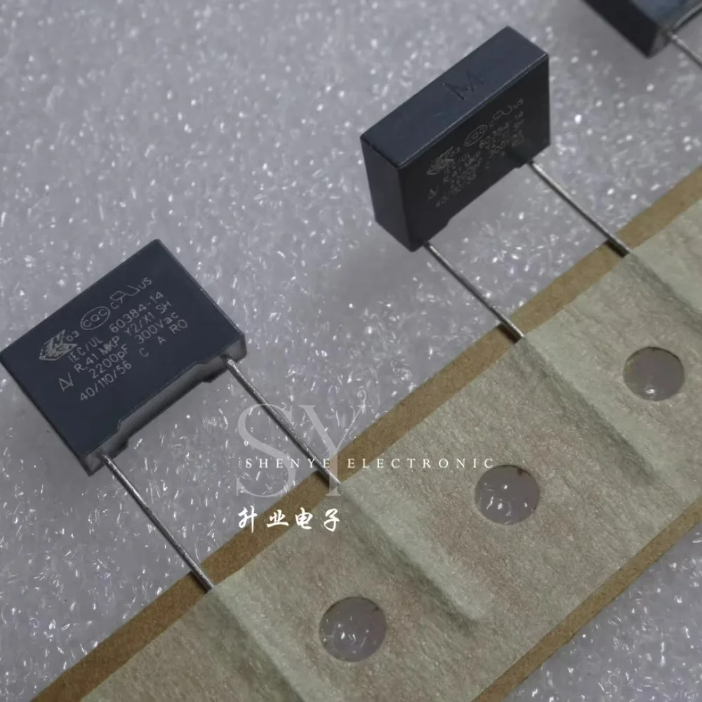 

10PCS AV 0.0022uf/300VAC 2.2nf 2200pf 2n2 222 New 10mm Y2 Film Capacitor R413F1220CK00M AUTO