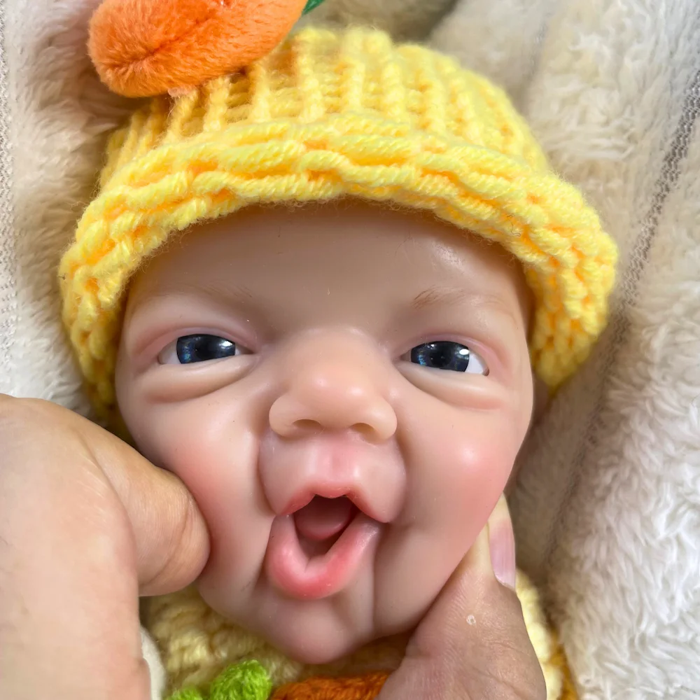 Mini muñeca Reborn de silicona de 13 pulgadas, cuerpo de Charlie para niño o niña, muñeca lavable de silicona sólida, juguete, regalo de cumpleaños y Navidad