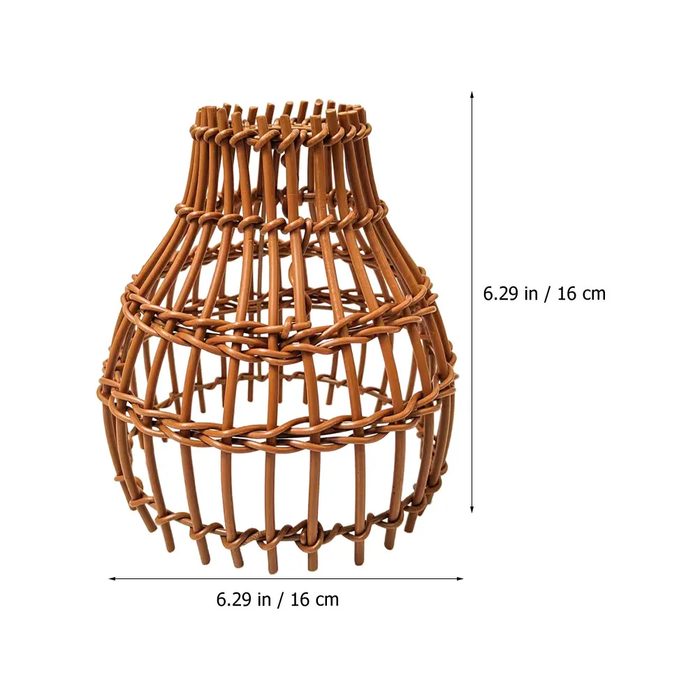 Woven Pendant Lamp Shade Rustic Lampshade Replacement for Pendant Lamp Bedroom Living Room Restaurant Ceiling Light Cover E26