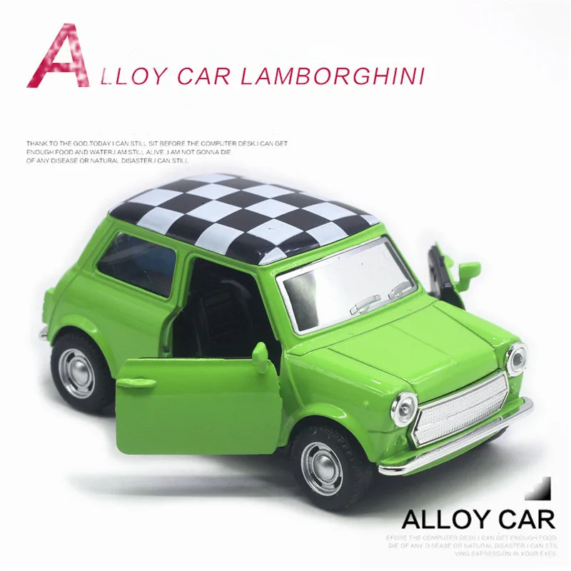 Modelos de coche vintage extraíbles de aleación, juguetes de coche de doble puerta, decoraciones de modelos de coche de simulación, venta al por mayor, 1: 32