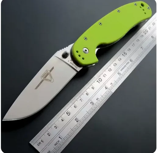 Eafengrow جودة عالية R1 سكين للفرد AUS-8 شفرة فولاذية سكاكين الجيب G10 مقبض للخارجية EDC التخييم بقاء