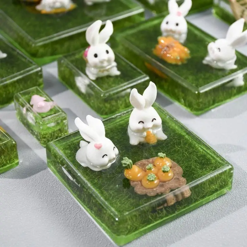 

652F Cuboid Ornaments Silicone Mould Geometric Crystal Epoxy Resin Mold for Specimen Dried Flower Table Ornament Home Decors