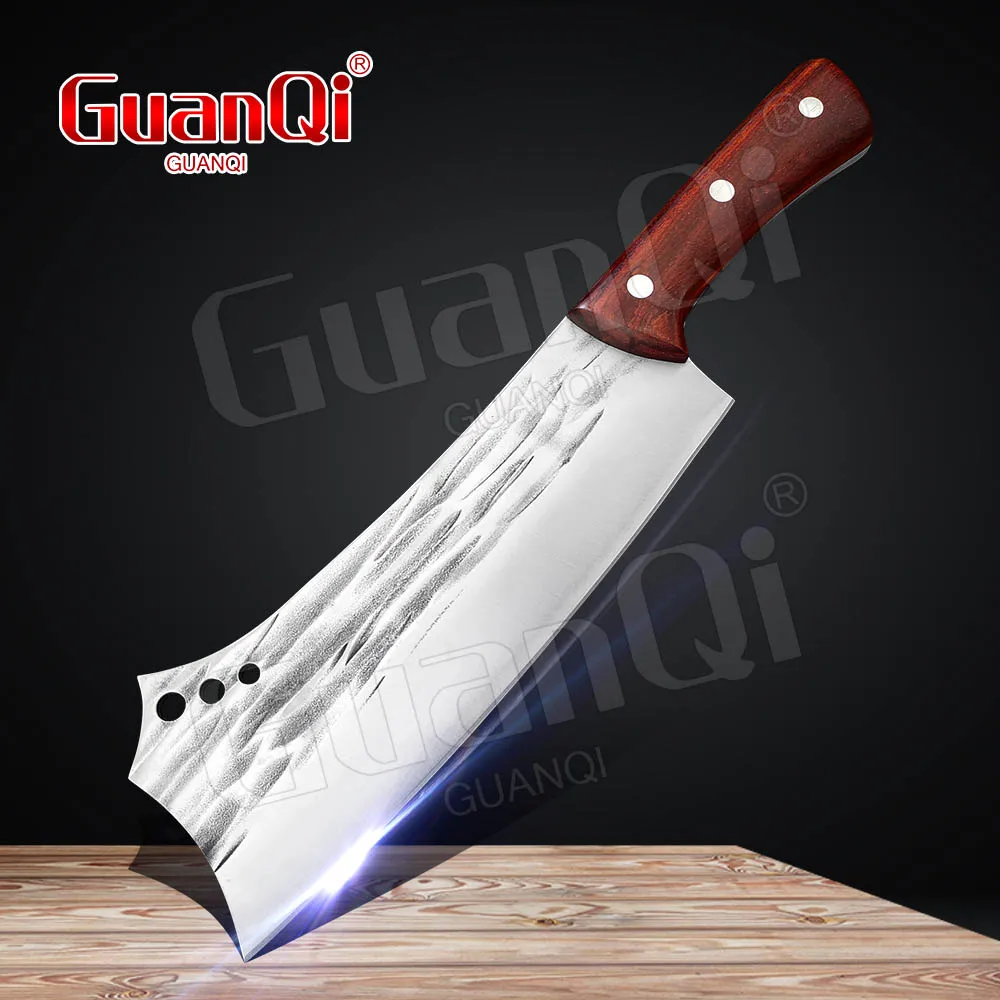 8 inch Big Bone Knives Butcher Knife Hand-forged Chef's Household Cleaver Chopping Knife Vegetable Cutter Kitchen Knife