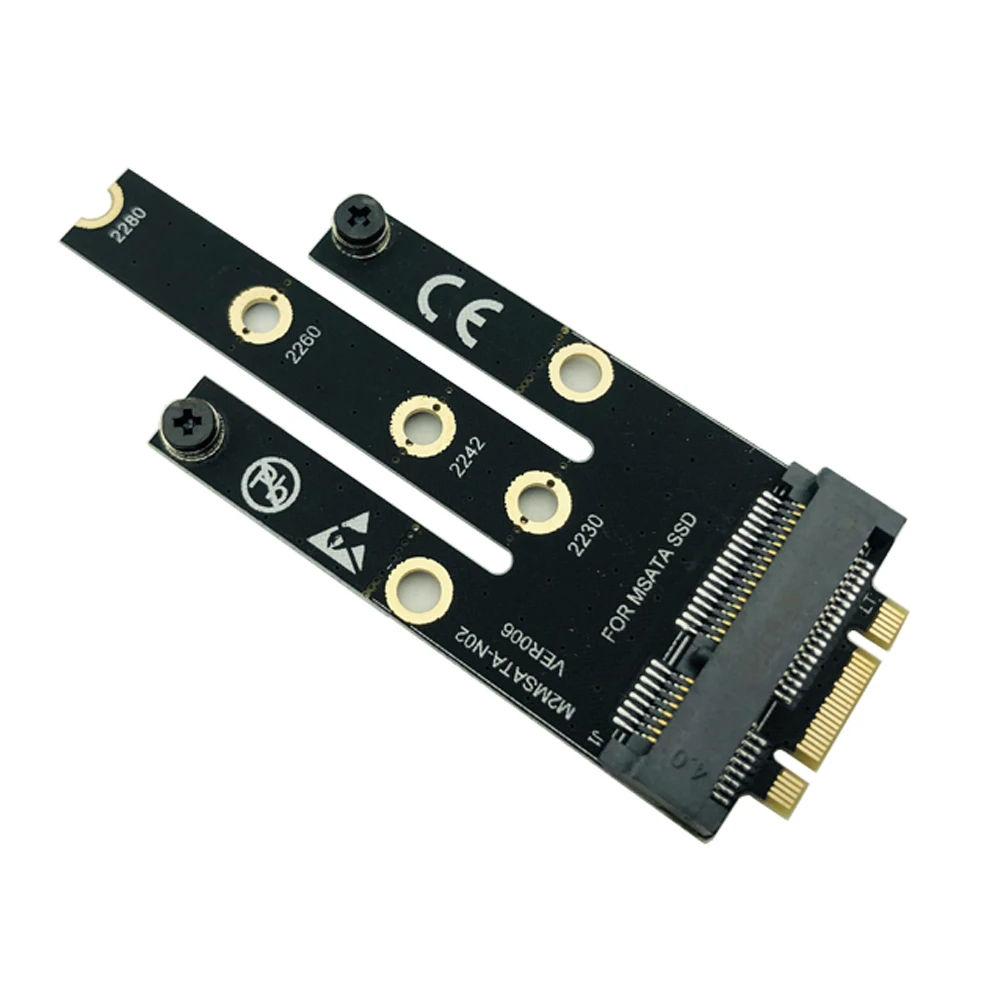 M.2 NGFF B+M Key to mSATA Adapter Board Converter Card Riser Mini PCI-E PCI-Express SATA 3.0 SSD for 2230 2242 2260 2280 M.2 SSD