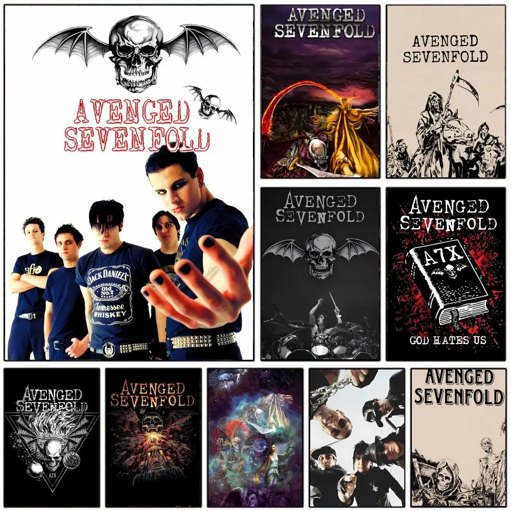 Heavy Metal Band A-avenged Sevenfold Poster Modern Home Decoration Interior Design & Contemporary Wall Art Collection