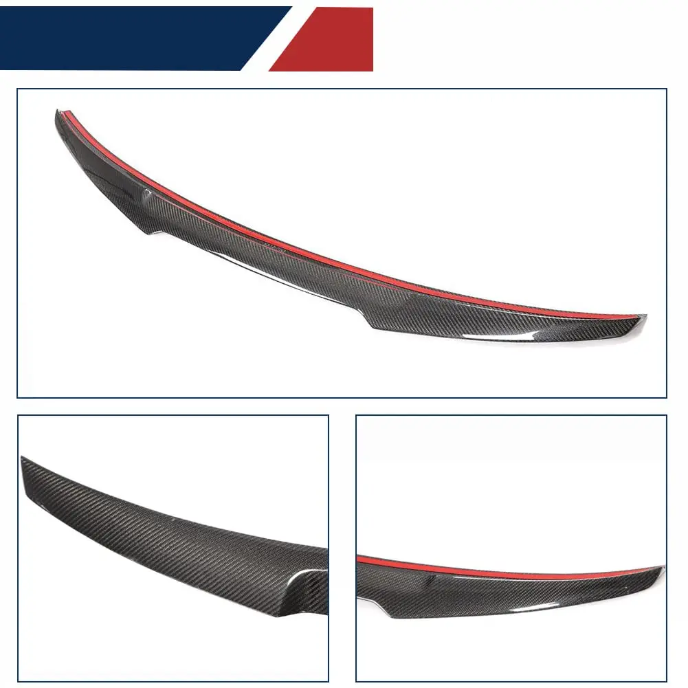 Hot M4 Style Car A5 B9 S5 SPORTBACK Carbon Fiber Rear Bumper Trunk Spoiler Wing For Audi A5 S5 B9 B9.5 Body Kits 2017-2024