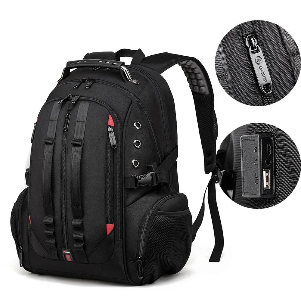 Imagem -03 - Multifuncional Anti-roubo Mochila de Viagem para Homens Mochila Laptop Carregamento Usb Teenage Boys Schoolbag 45l 15.6 Novo