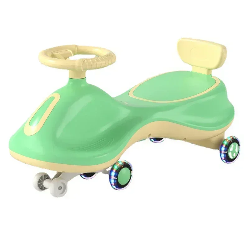 Children's Twister Car Scooter Baby Rocking Balance Baby Walker 1-10 Years Old Baby Yo-yo Car Anti-rollover Music Light Toy Car