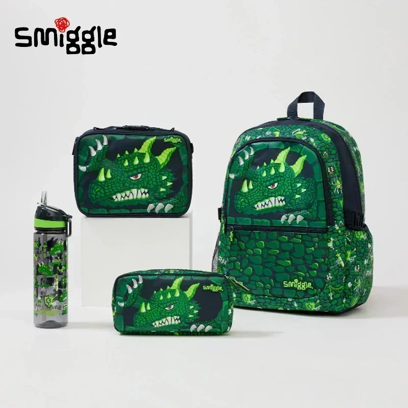 

Оригинальный Австралийский Smiggle, детский рюкзак большой емкости, карандаш, чашка для воды, сумка для обеда, стартовый сезон, детский подарок