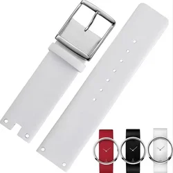 Pulseiras de Relógio de Couro Genuíno para Homens, CK, K94231, K9423101, Soft, Brand Strap, Novo, 22mm