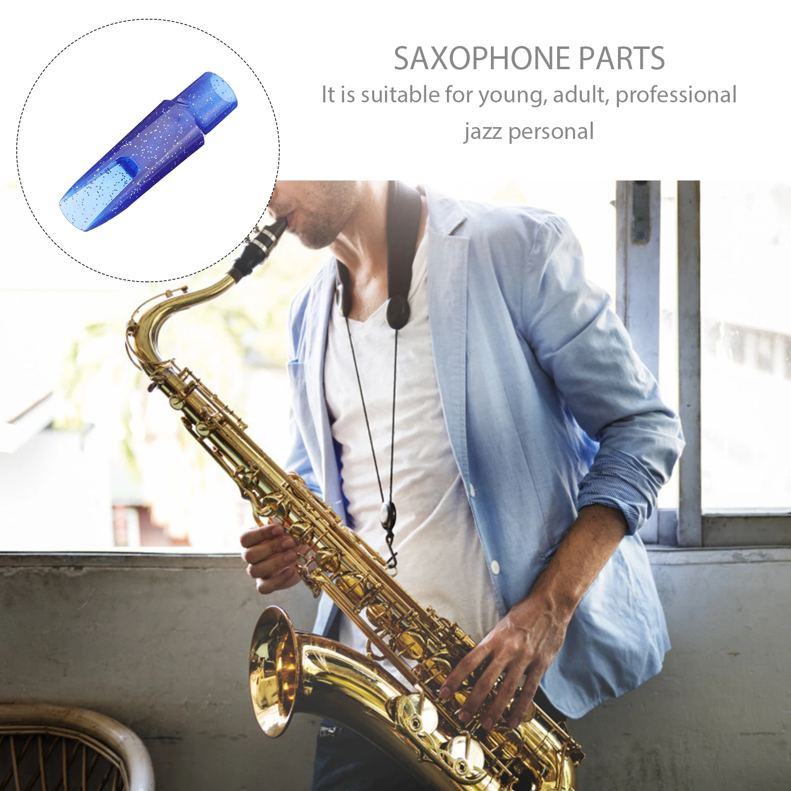 

Alto Saxophone Mouthpiece Food Grade Plastic Durable Lightweight Install Suitable Beginners Advanced Players Bright