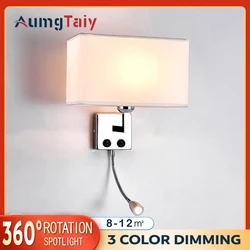 Đầu Giường Đèn Tường Sconce Có Công Tắc 1W Soptlight Màu Bạc Kim Loại Hiện Đại Trong Nhà Đèn Gương Phòng Tắm Đèn Trang Trí Nhà