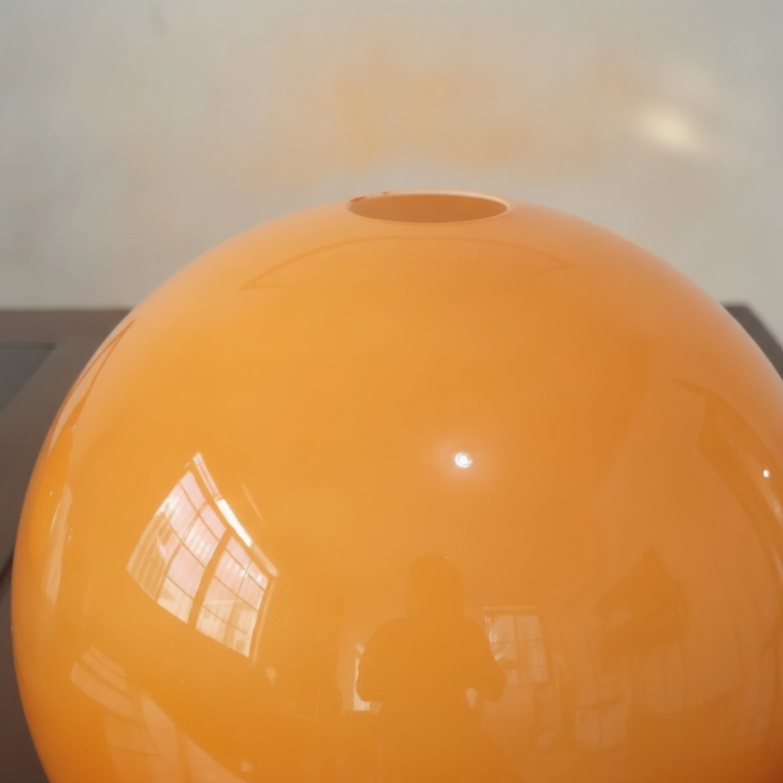 Spherical Acrylic Lampshade Glare Reducing Sunset-Yellow Spherical Lamp Cover Household Lamp Shade Lightweight for Bedrooms