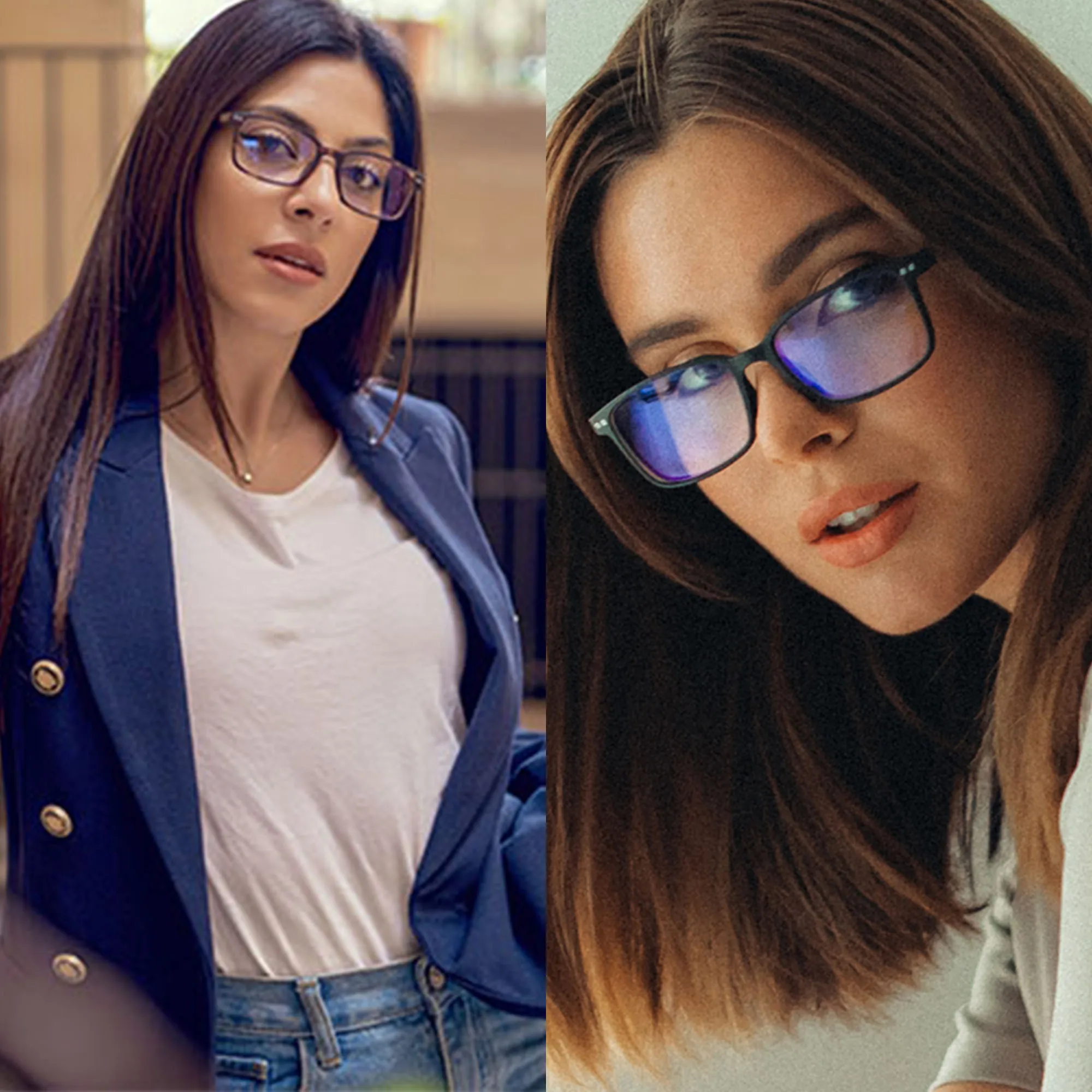 

ZENOTTIC 2024 Rectangle Anti Blue Light Blocking Glasses Women Computer Gaming Spectacles Frame Men No-prescription Eyewear