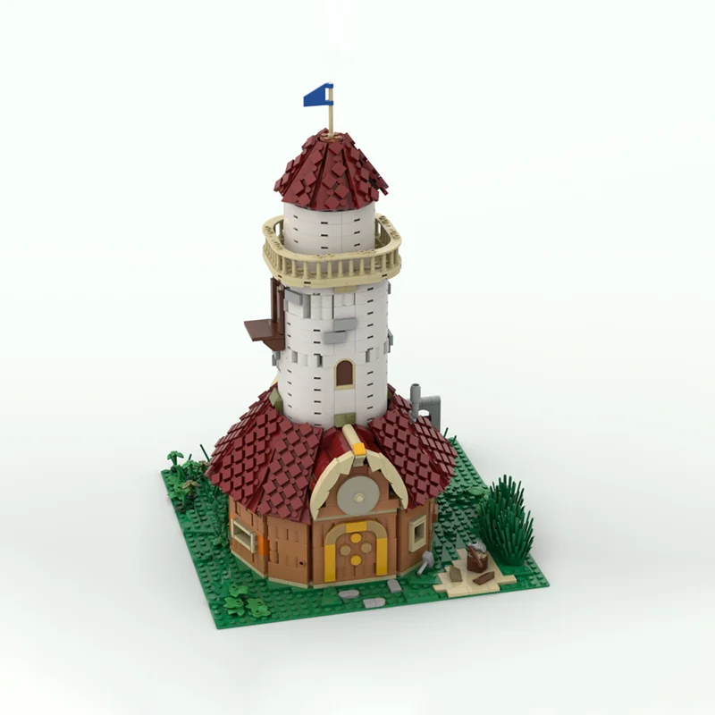 

1519Pcs Viking Watchout MOC Nordic Guard Tower with Wooden Structure & Lookout Platform Education Building Blocks Gift