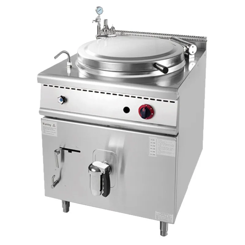 Vertical Gas Interlayer Large Capacity Electric Heating Soup Pot Combination Furnace Porridge Stew Soup Interlayer Pot
