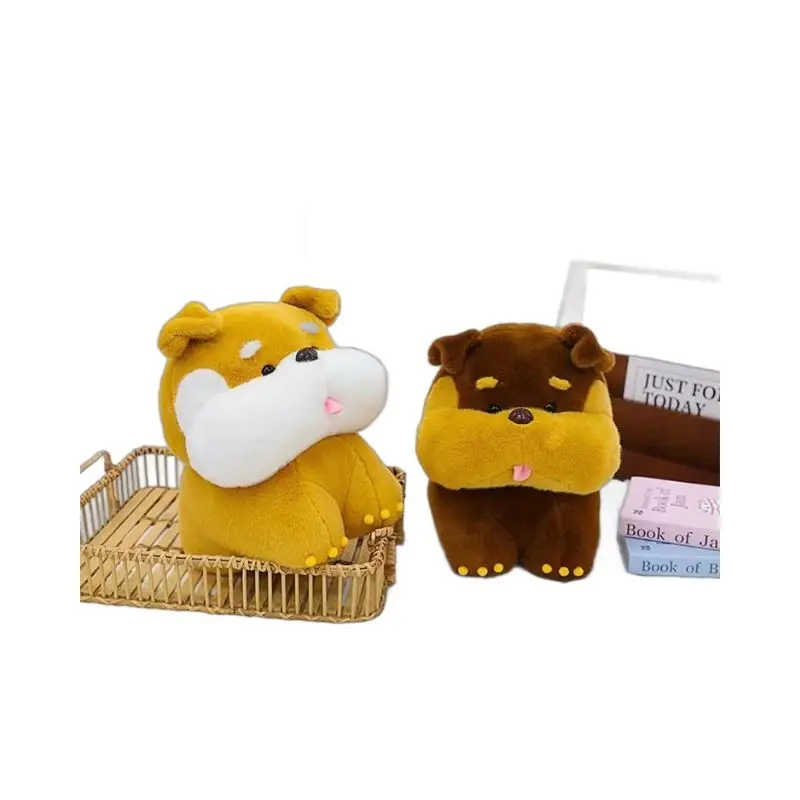 20 سنتيمتر الخبز القطيفة الكلب لعب لطيف أبيض أصفر بني الحيوان محشوة أفخم ألعاب كرتونية للبنين بنات هدايا عيد الميلاد #3