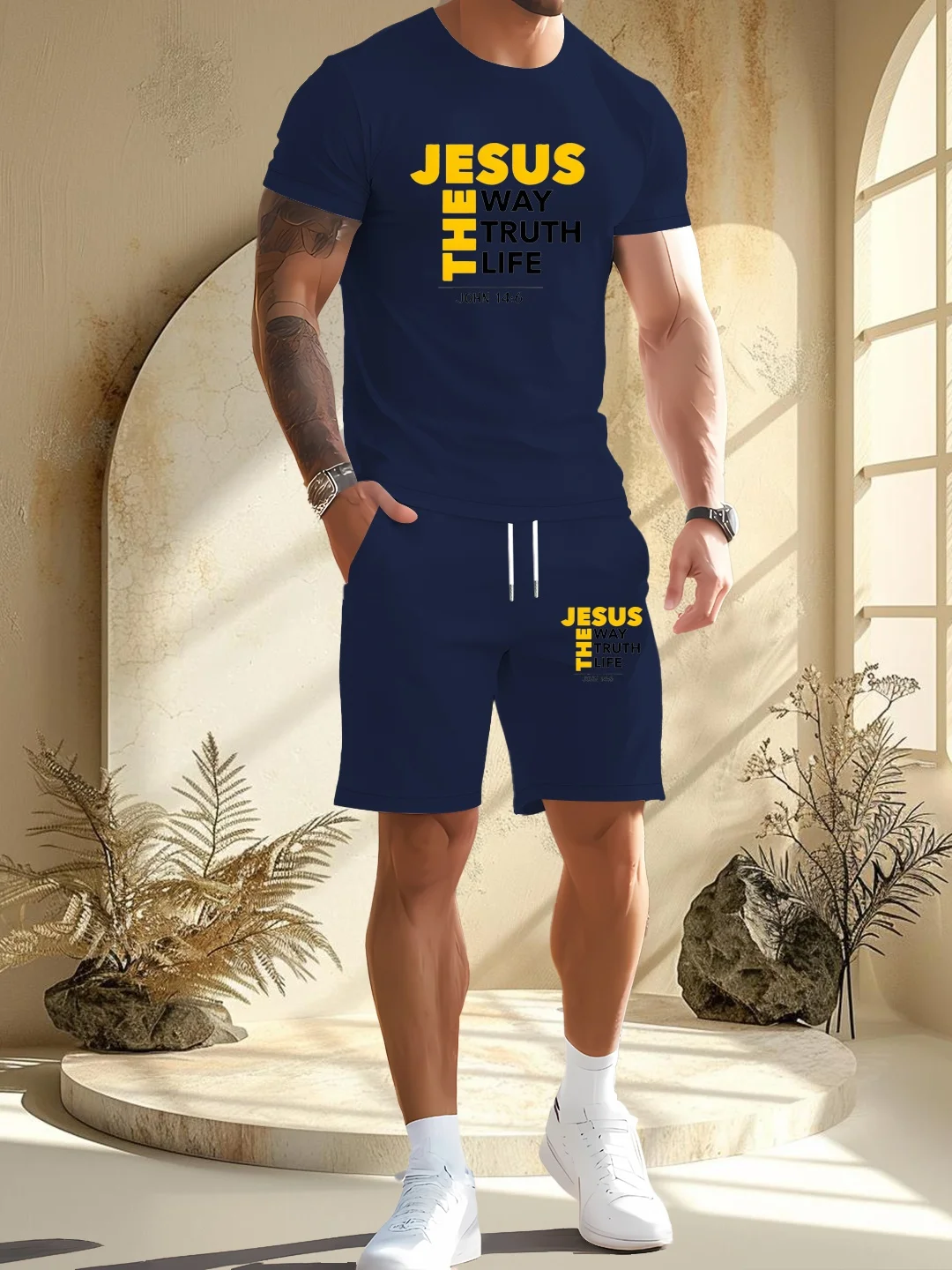 

2025 New Summer Sportswear Men's Short Sleeve Shorts 2 Piece Set Men's Street Camouflage Print Trendy Shorts Suit Men's Clothing