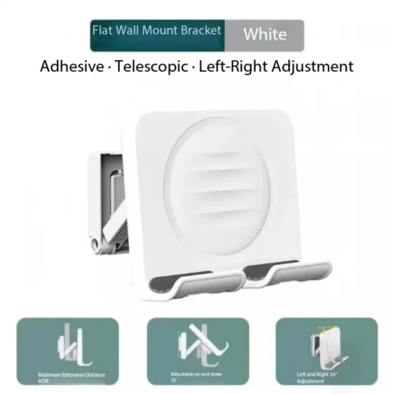 for Phone Wall Mount Bracket Bathroom Kitchen Wall Holder Anti-Slip Waterproof Space Saving Storage Rack Stable Adhesive