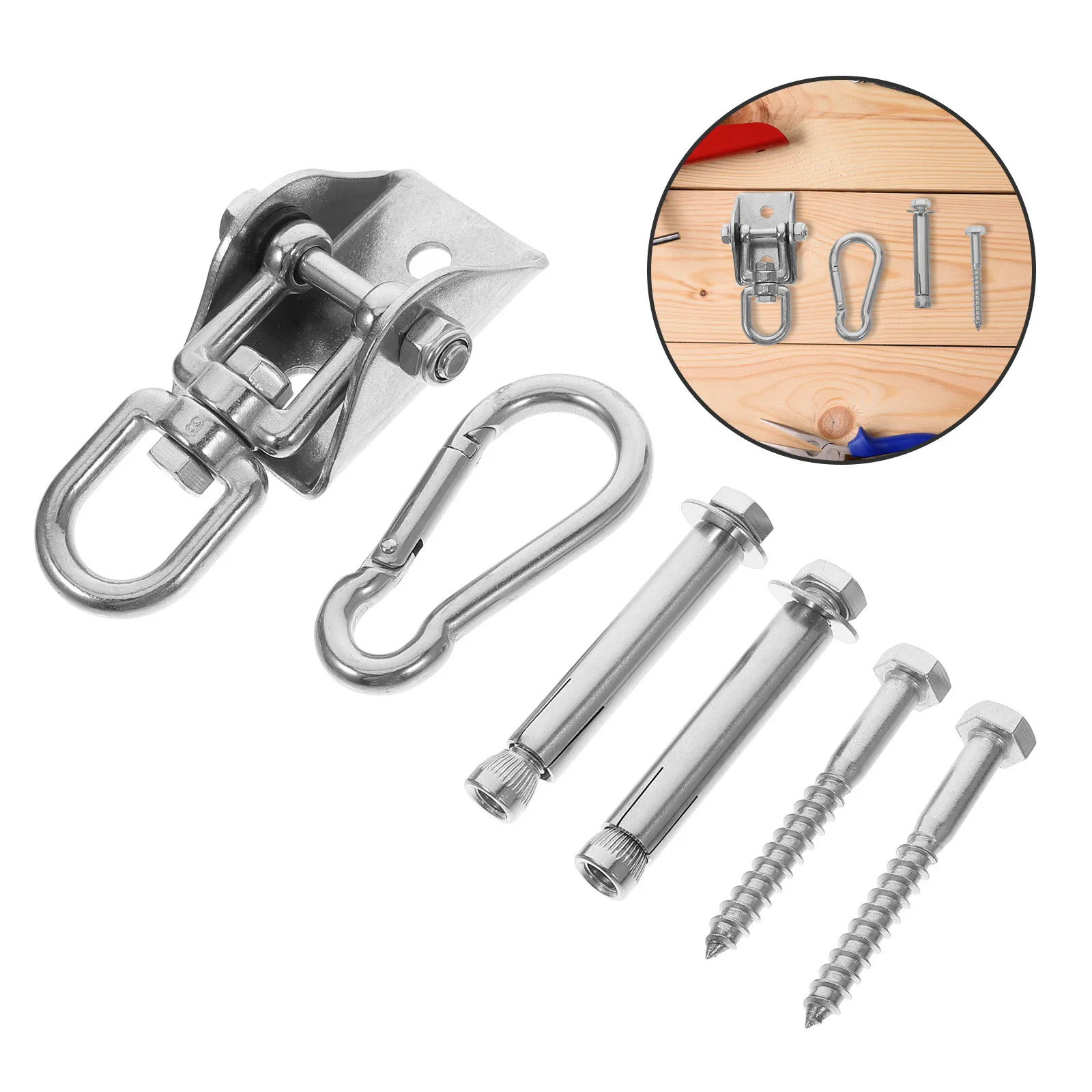 Black Swing Hardware Hangers Ceiling Anchor Bracket for Hanging Chair Deer System