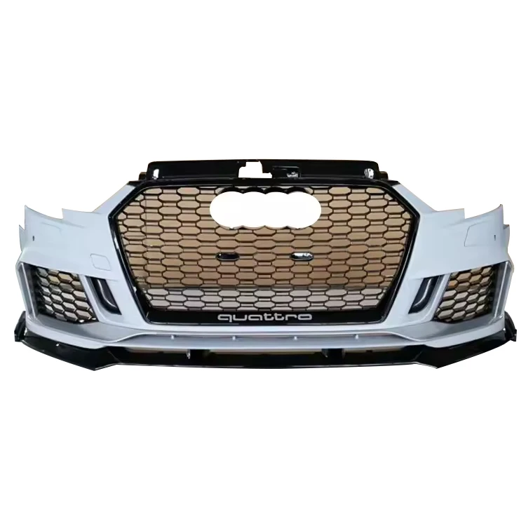

High Quality Car Body Kit A3 Upgrade to RS3 Front Bumper with Grille with Front Lip for audis A3 S3 2017-2019