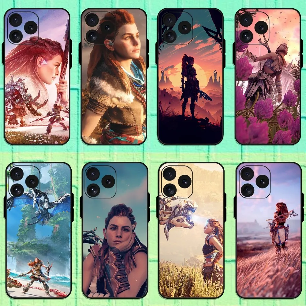 Aloy Game H-Horizon Phone Case For iPhone 8 11 12 13 Pro 14 15 Mini X XR XS max Plus Shell