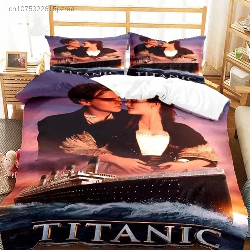 Movie Titanics Bedding Set 3D Printed Suitable For Bedroom Duvet Cover Set With Pillowcases Kids Home Textile