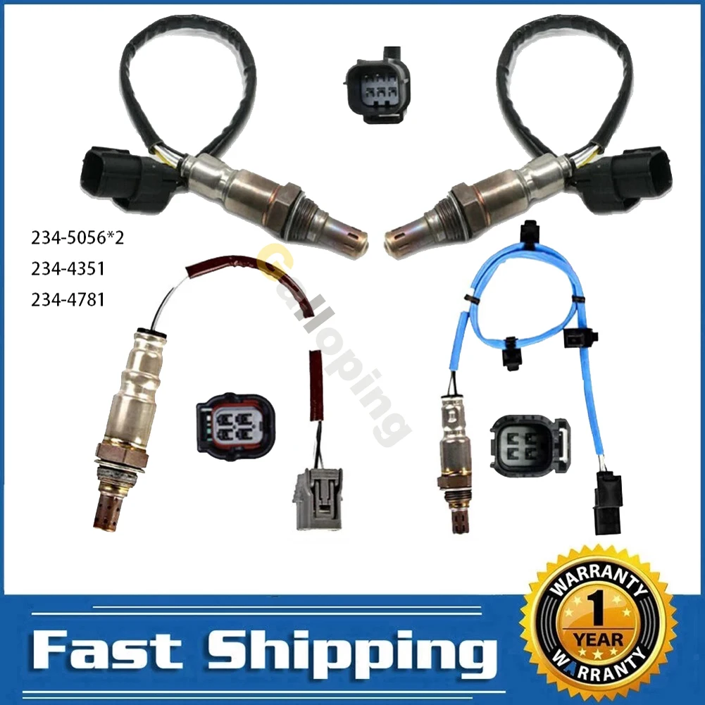 4X O2 الأكسجين 02 الاستشعار ل 2013-2017 هوندا أكورد 2017-2019 الطيار 2014-2020 أكورا MDX TLX 3.5L المنبع المصب 4 و 5 أسلاك