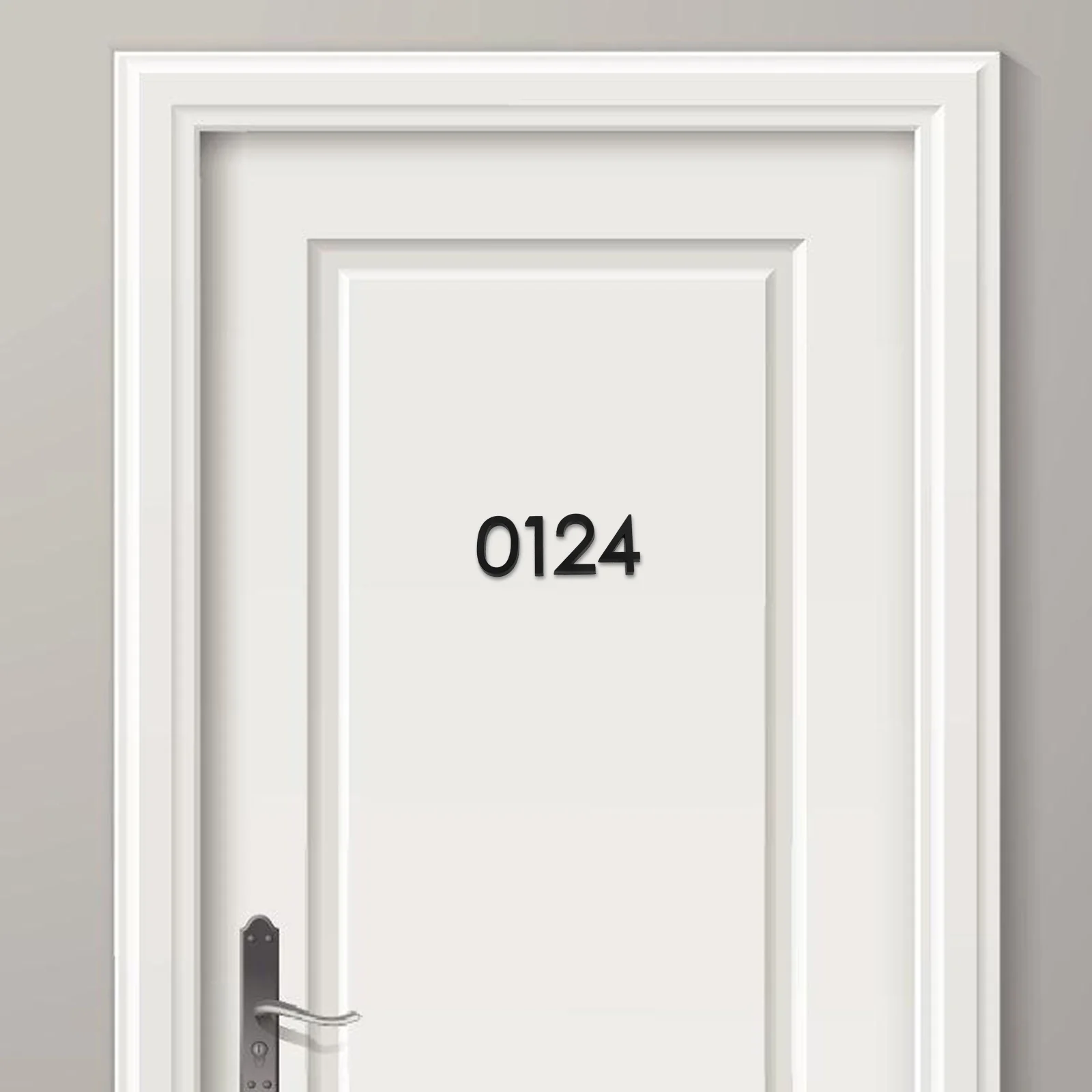 

10pcs 3D Door Numbers Stickers Self-Adhesive Address Numbers For House Mailbox Apartment Hotel Plastic Number Signs Modern