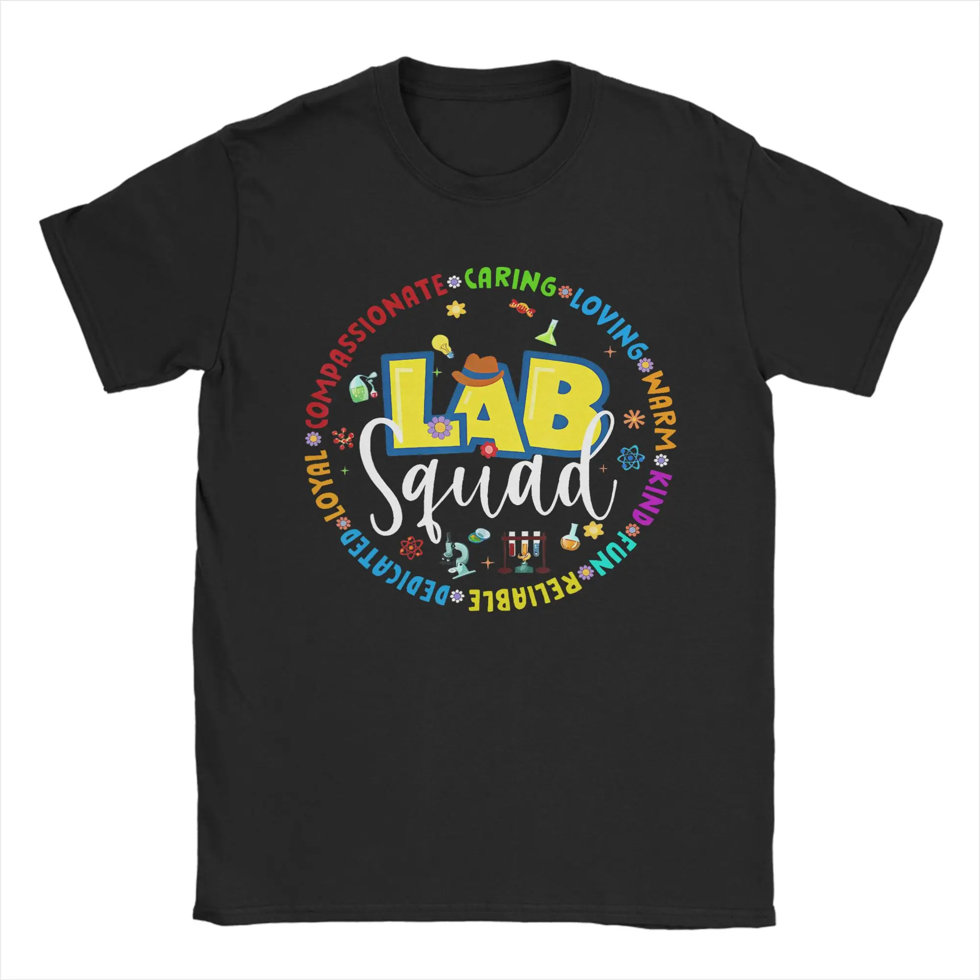 Lab Squad Lab Week 2026 Medical Laboratory Technician Team T-Shirt Men's  Awesome T-Shirts Summer O Neck Tees Wholesale Clothes