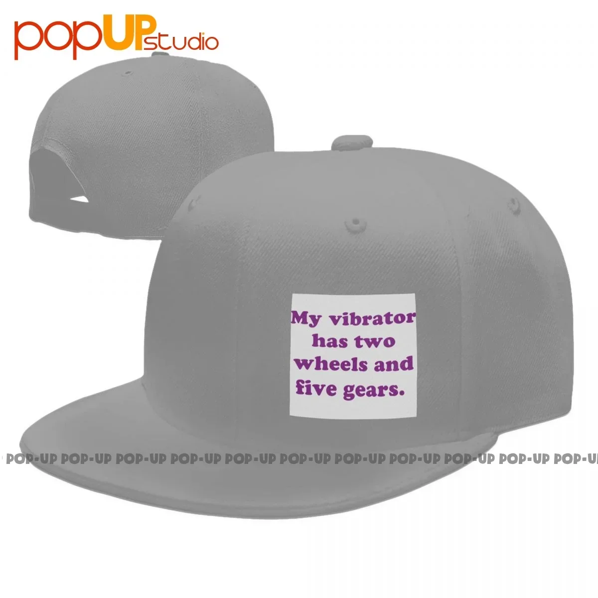 My Vibrator Has Two Wheels And Five Gears. Funny Biker . Snapback Cap Baseball Caps