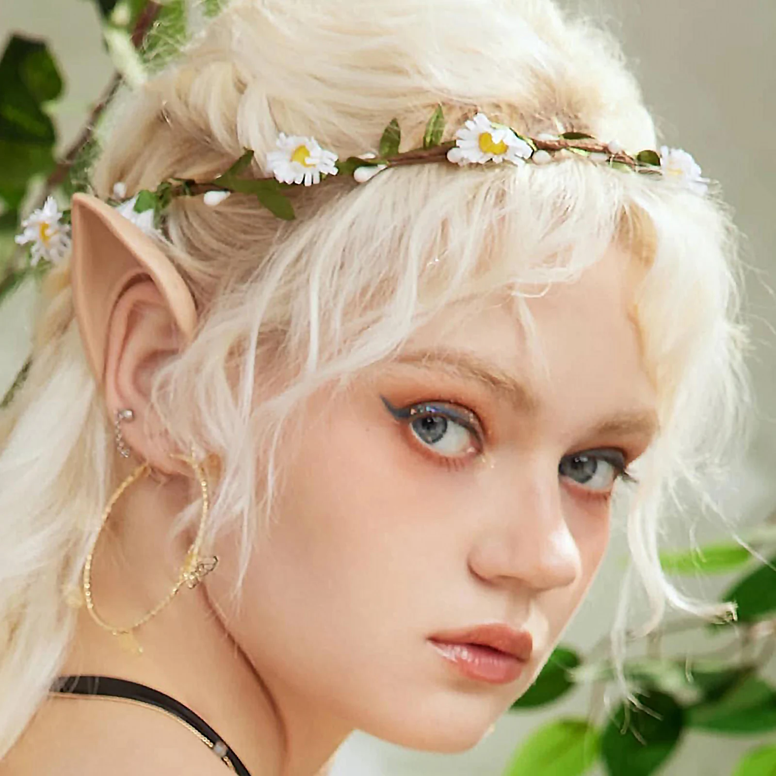 Haimeikang New Flower Crown Headband Hairbands Women Wedding Travel Festival Headwear Bezel Hair Hoops Fashion Hair Accessories