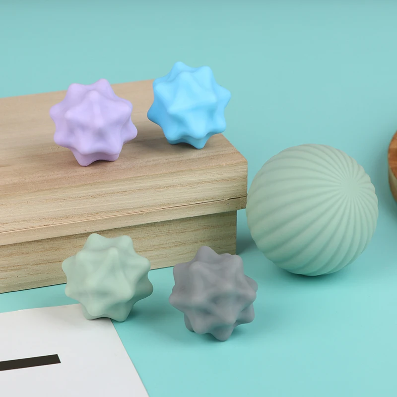Nueva Pelota de Silicona para Masaje de Tejido Profundo, Yoga, Fitness, Relajación Muscular de Hombros, Cuello, Pies y Manos, Equipo de Fisioterapia
