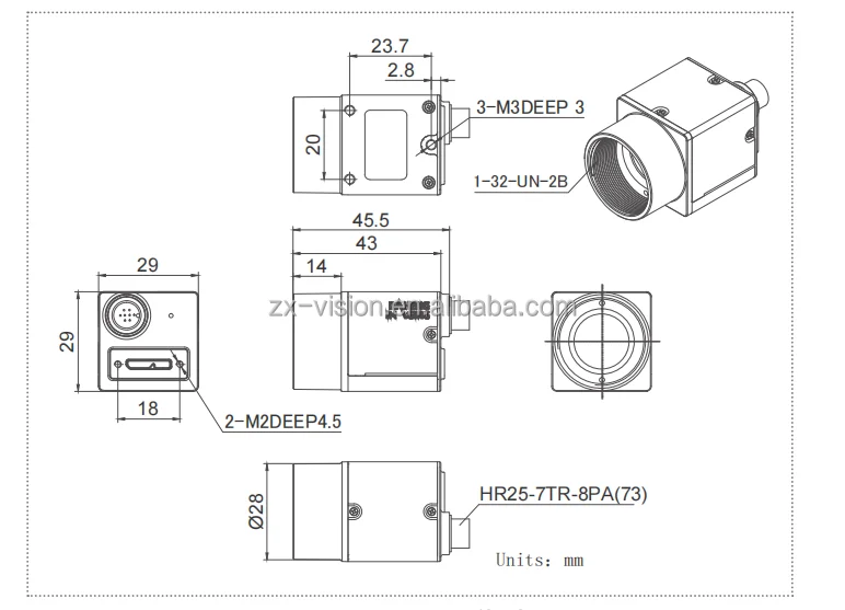DAHENG MER2-160-249U3M-HS 1.6MP CMOS USB3.0 Area Scan Camera
