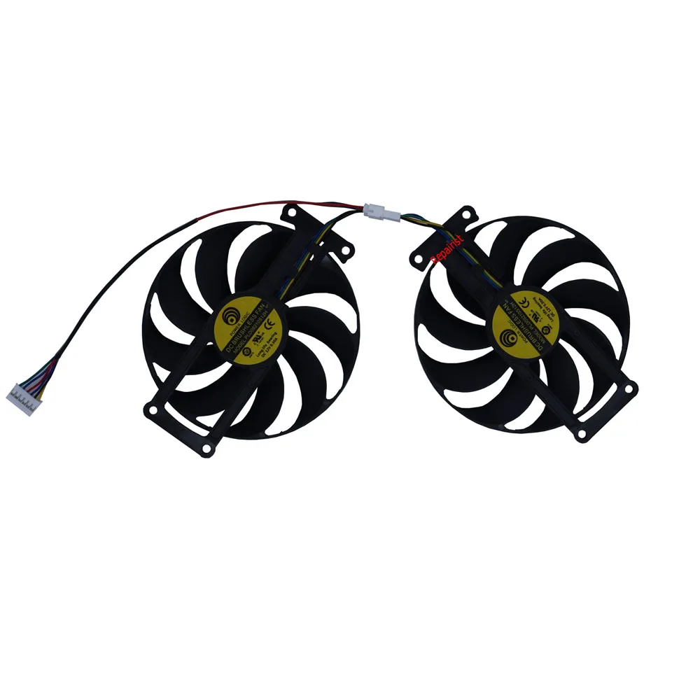 2Pcs/Set PLD09210S12H,Video Cooler Fan,For ASUS RTX 2070 8GB DUAL EVO V2,For ASUS GTX 1660 Ti 6GB DUAL EVO,DUAL 2060 6G EVO