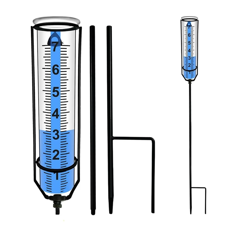 Freeze Proof Rain Gauge Outdoor Decorative Rain Measure Gauge Best Rated Rain Gauges For Yard With Stake