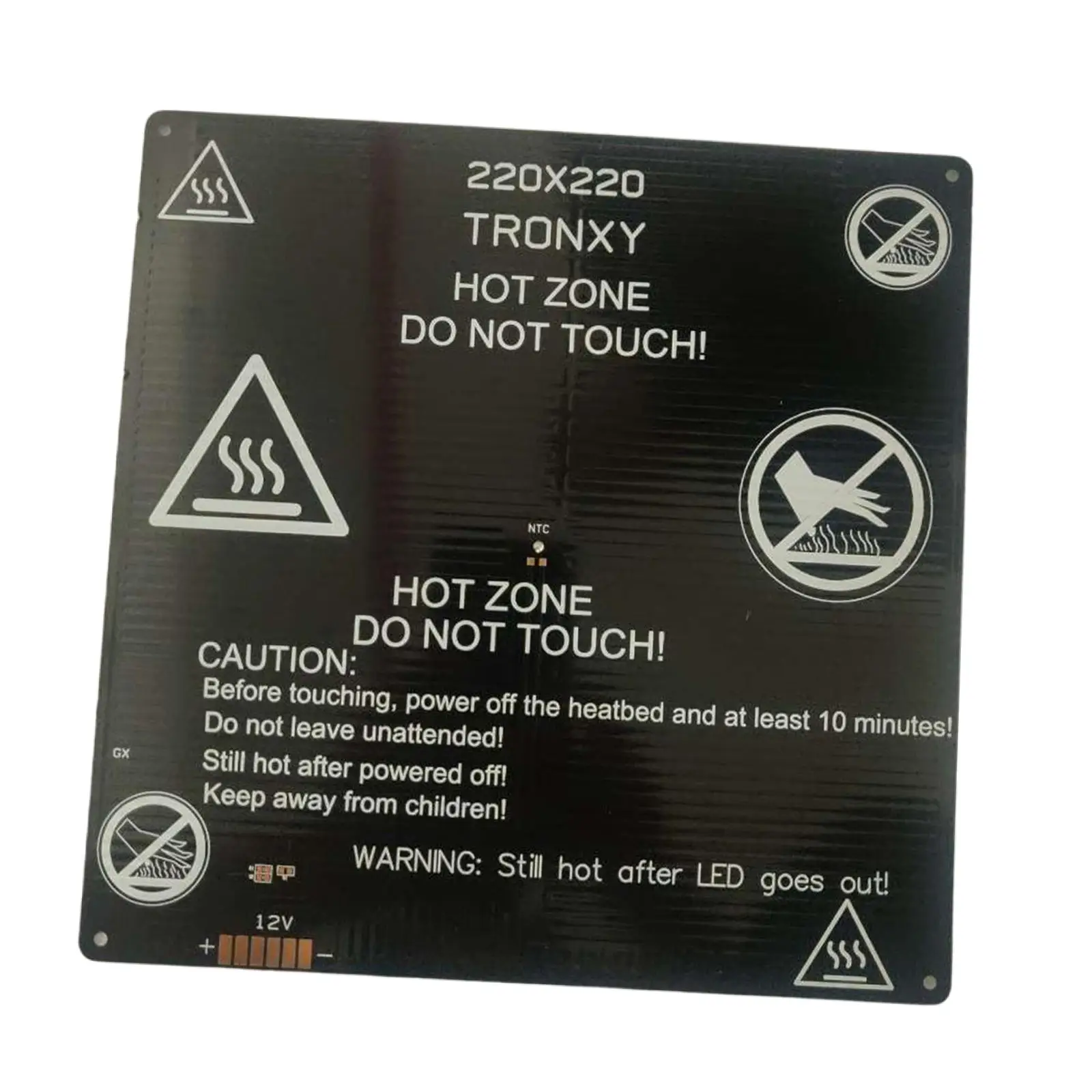 220x3mm 12/24V Hot Plate Heating Heater Bed for 3D printer i3