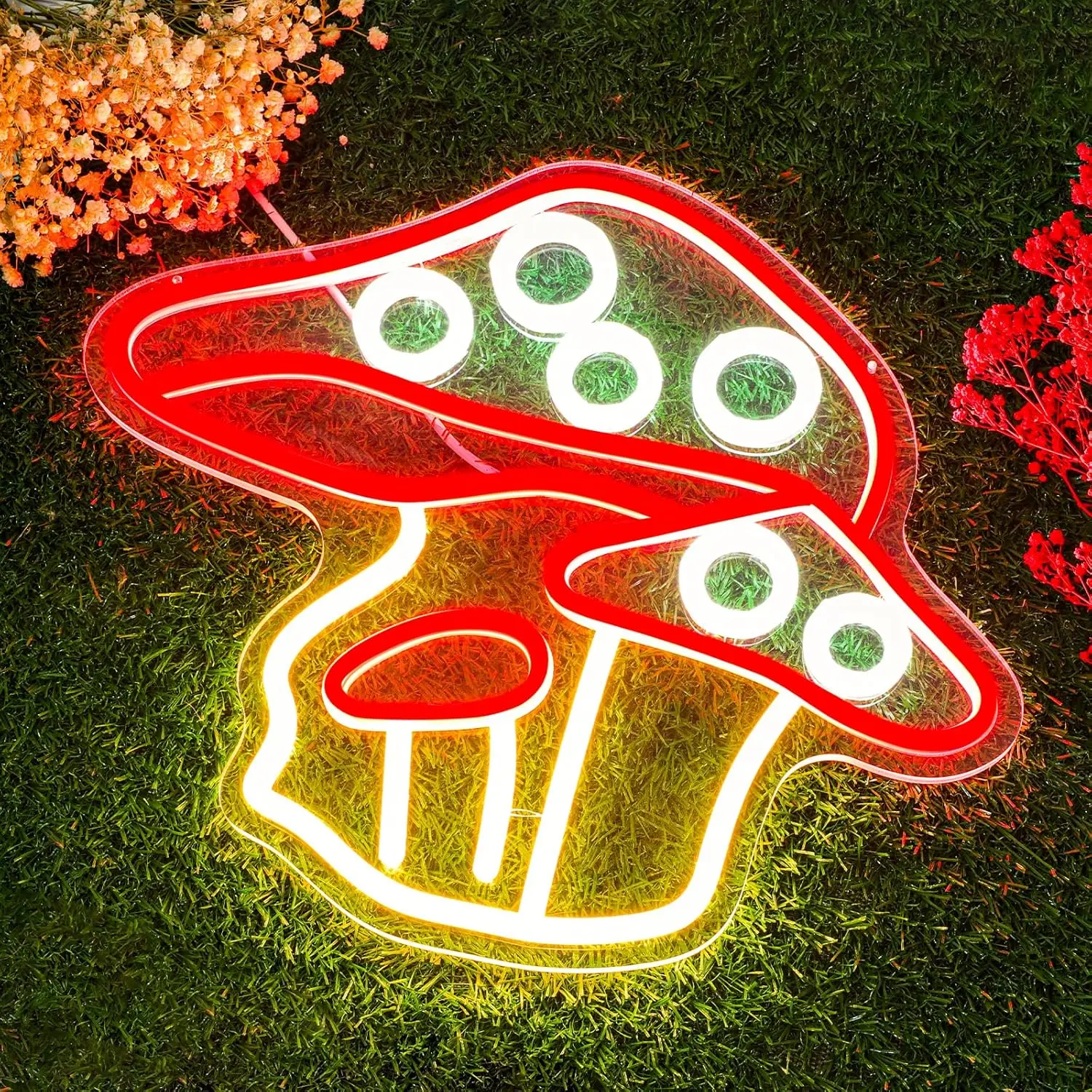 

Mushroom Neon Sign Dimmable Neon Lights for Bar Pub Club Bedroom Hotel Office Kids Room Decor Aesthetics Draw Birthday Gifts