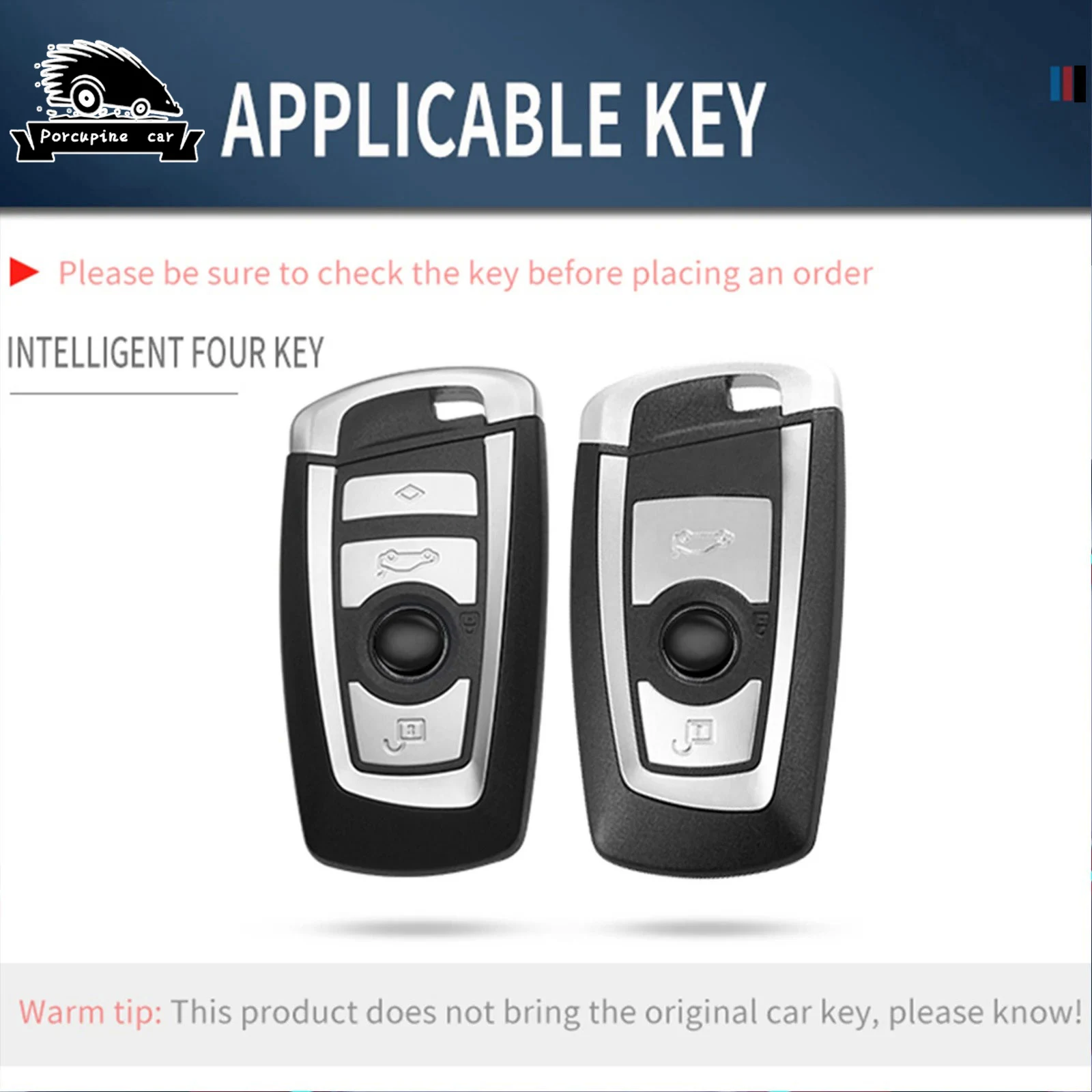 ABS Baking Paint Car Key Case Shell Cover For BMW F20 F30 F31 F34 F10 F11 X3 F25 X4 320i 530i I3 M3 M4 1 3 5 Series Accessories view 2